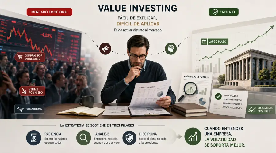 Estrategia value investing paciencia analisis y disciplina